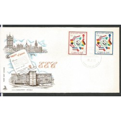 Gibraltar 1973, Unia Europejska. FDC