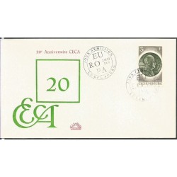 Luksemburg 1972, EWG, Unia Europejska, R. Schuman. FDC