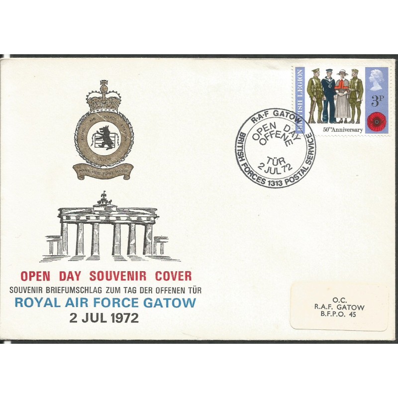 Wielka Brytania 1972, RAF, lotnictwo, wojsko. Datownik