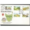 Wyspa Man 1980, Wyspa Tasmania, Australia, mapa, statek. FDC