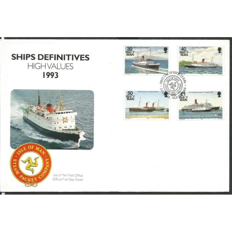Wyspa Man 1993, Statki. FDC