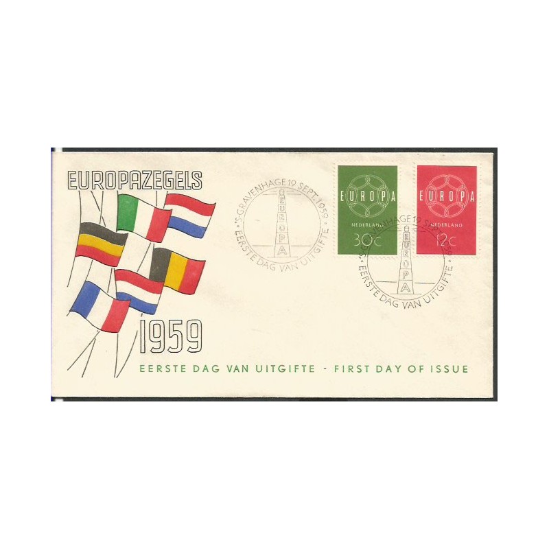 Holandia 1959, EUROPA CEPT. FDC