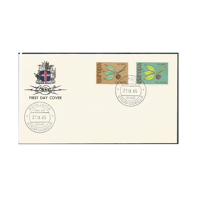 Islandia 1965, EUROPA CEPT. FDC