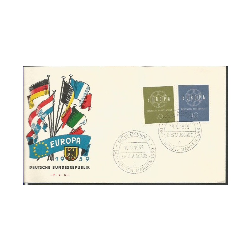 Niemcy 1959, EUROPA CEPT. FDC