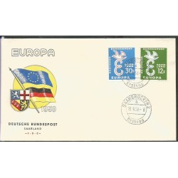 Niemcy SAAR 1959, EUROPA CEPT. FDC