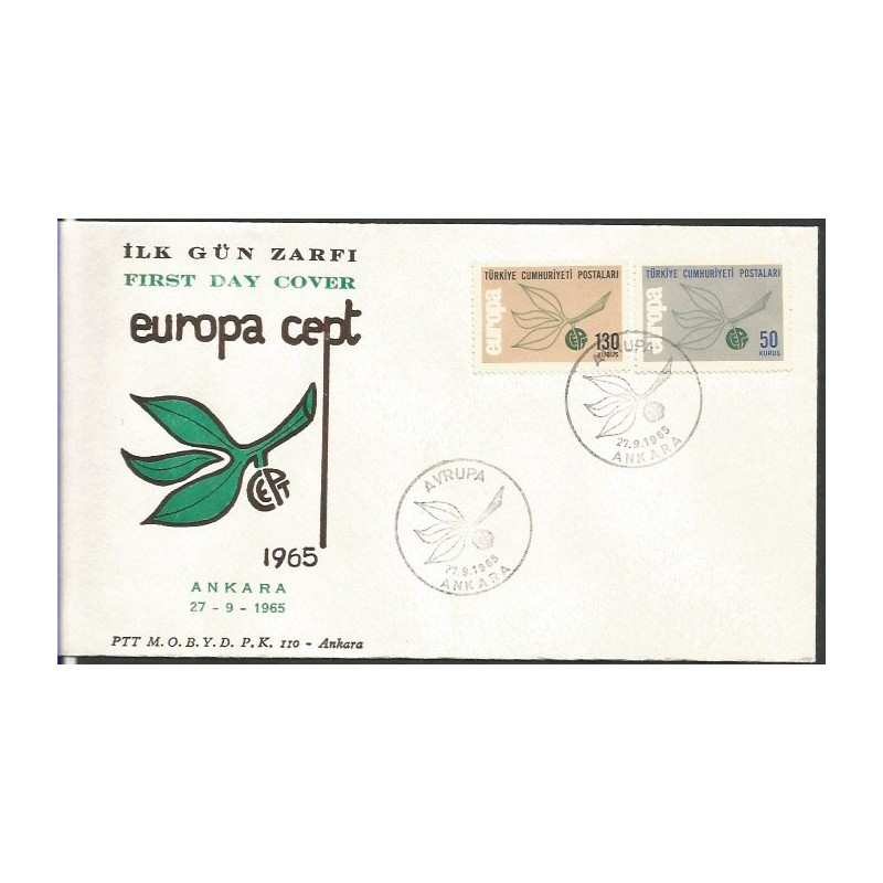 Turcja 1965, EUROPA CEPT. FDC