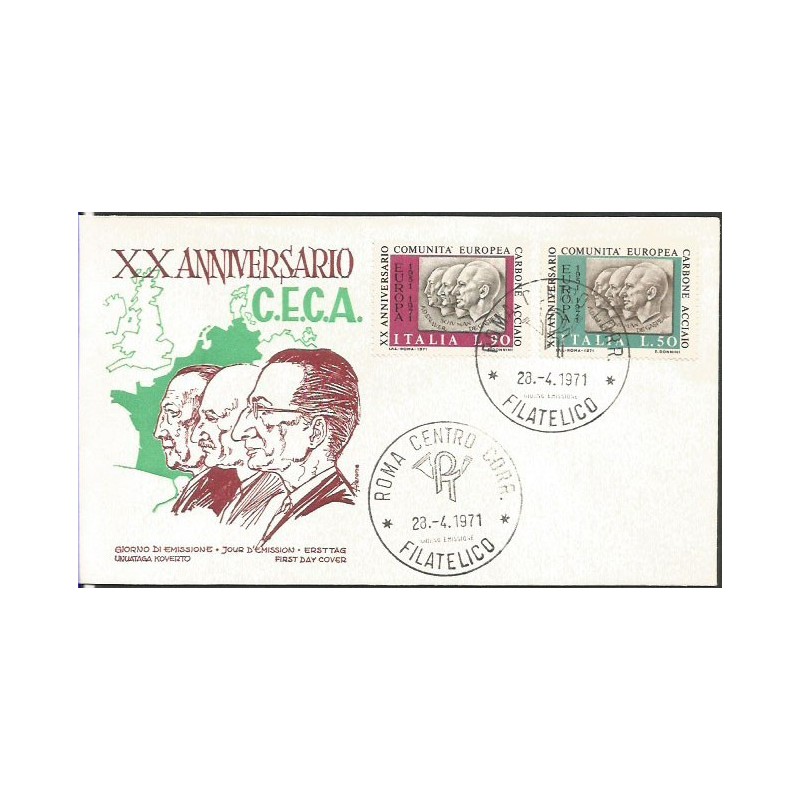 Włochy 1971, EUROPA CEPT. FDC