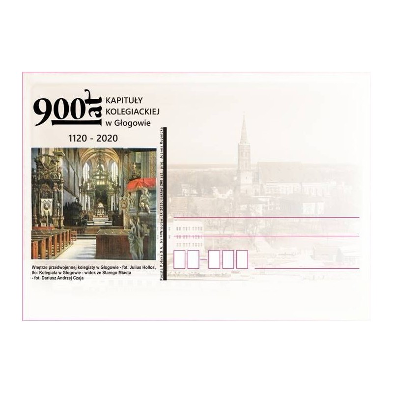 Kartka Wrocław 2020, Głogów, kapituła kolegiacka, 900 lat