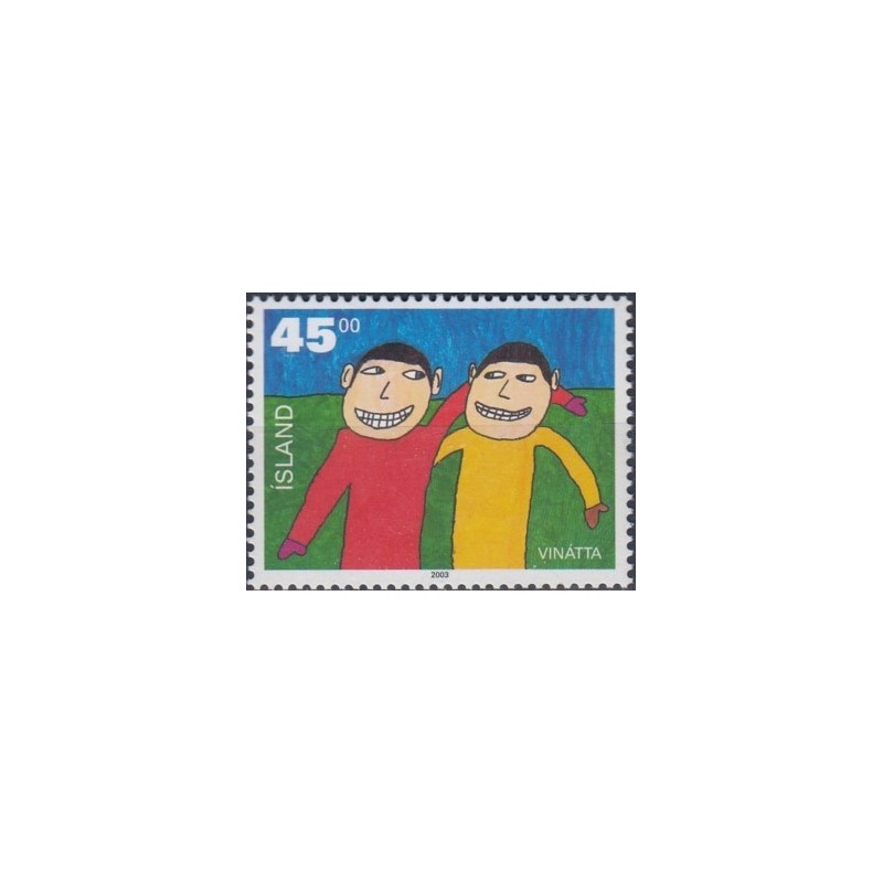 Islandia 2003, Dzieci, rysunek **