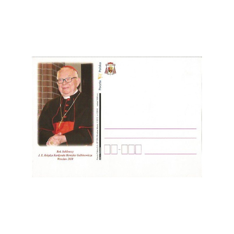 Kartka Wrocław 2010, kardynał H. Gulbinowicz
