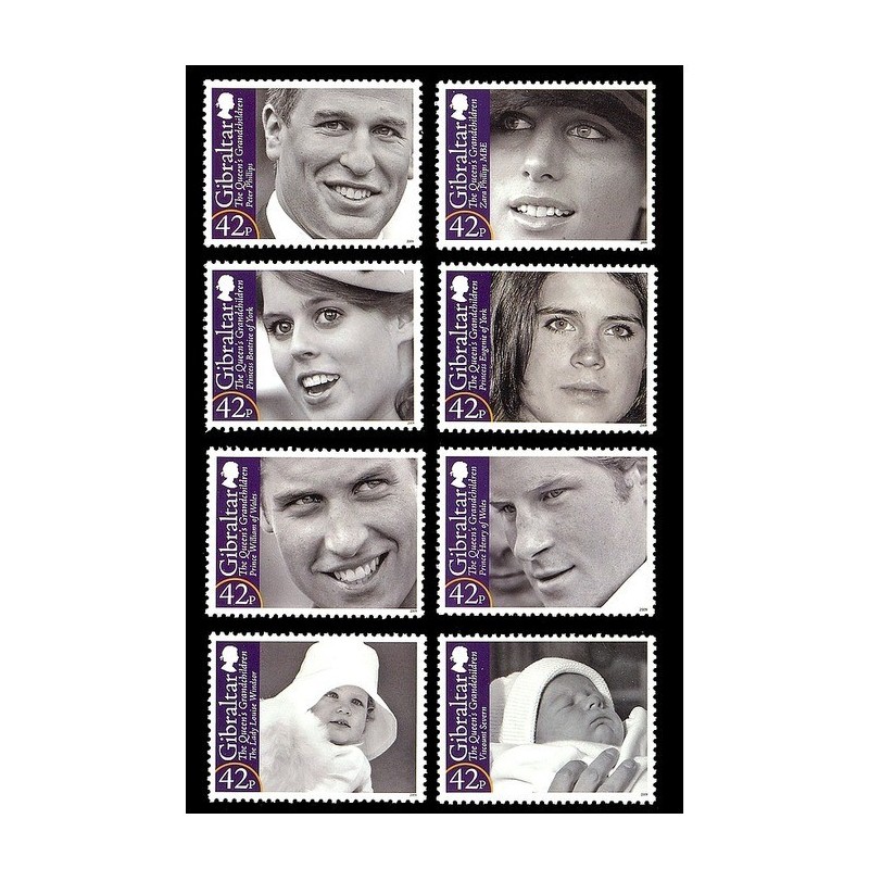 Gibraltar 2009, Królowa Elżbieta II, wnuki **