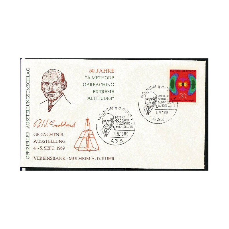 Niemcy 1969, R. Goddard, technika, astronautyka. Mulheim