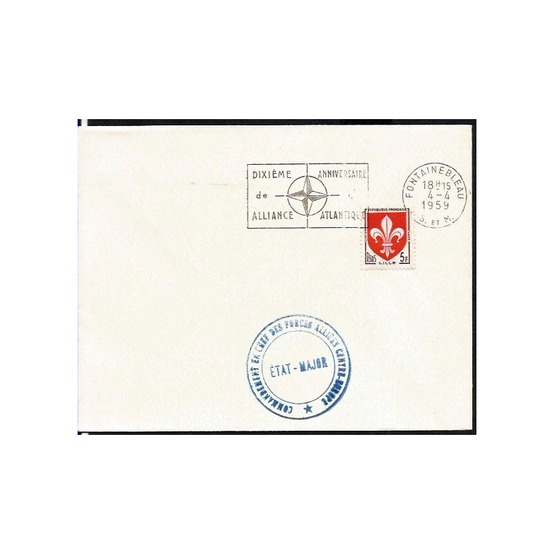 Francja 1959, NATO, wojsko. Fontainebleau