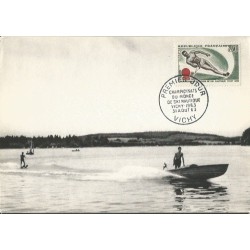 Francja 1963, Narty wodne, MŚ. Karta maksimum