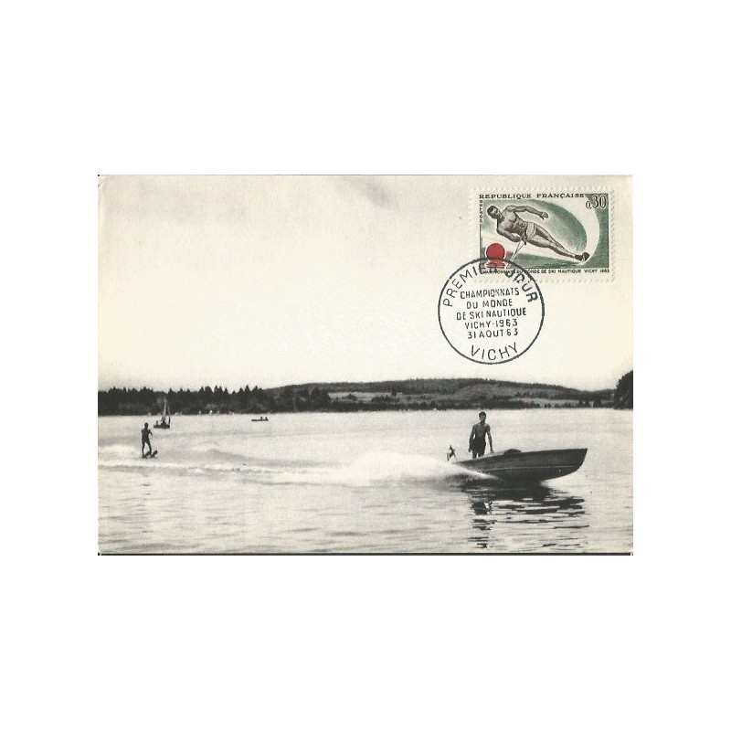 Francja 1963, Narty wodne, MŚ. Karta maksimum