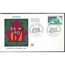 Francja 1967, EXPO Montreal. FDC