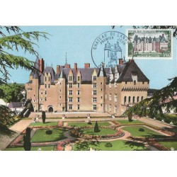 Francja 1968, Architektura, turystyka, zamek de Langelais. Karta maksimum