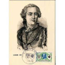 Francja 1968, Korsyka, król Ludwik XV. Karta maksimum