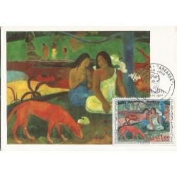 Francja 1968, Malarstwo, Gauguin. Karta maksimum