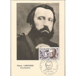 Francja 1968, P. Larousse, encyklopedia. Karta maksimum