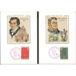 Francja 1972, Czerwony Krzyż. Karta maksimum