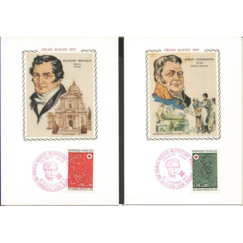 Francja 1972, Czerwony Krzyż. Karta maksimum