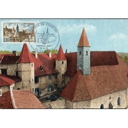 Francja 1972, Klasztor Charlieu. Karta maksimum