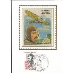 Francja 1972, P. L. Bleriot, lotnictwo. Karta maksimum