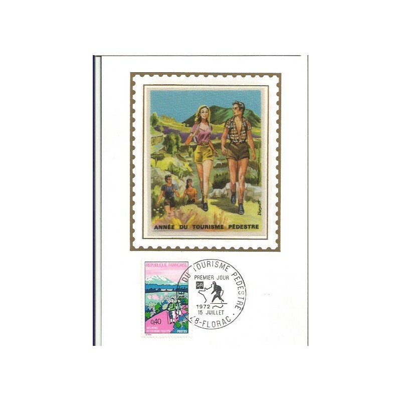 Francja 1972, Turystyka, góry. Karta maksimum