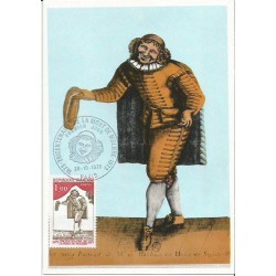 Francja 1973, Moliere, teatr. Karta maksimum