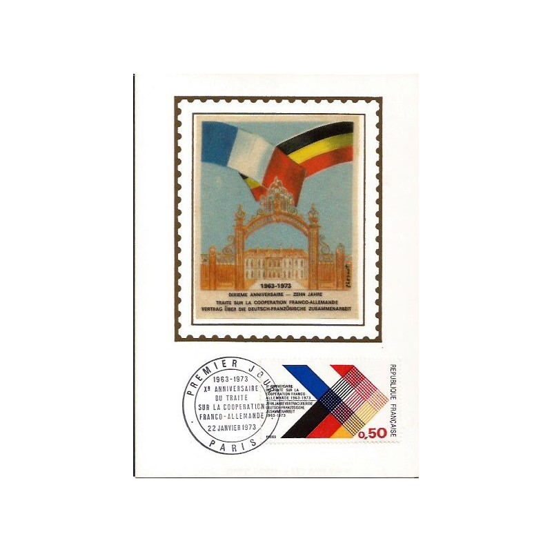 Francja 1973, Traktat Niemcy Francja 1963. Karta maksimum