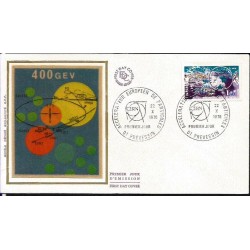 Francja 1976, CERN, fizyka, atom. FDC