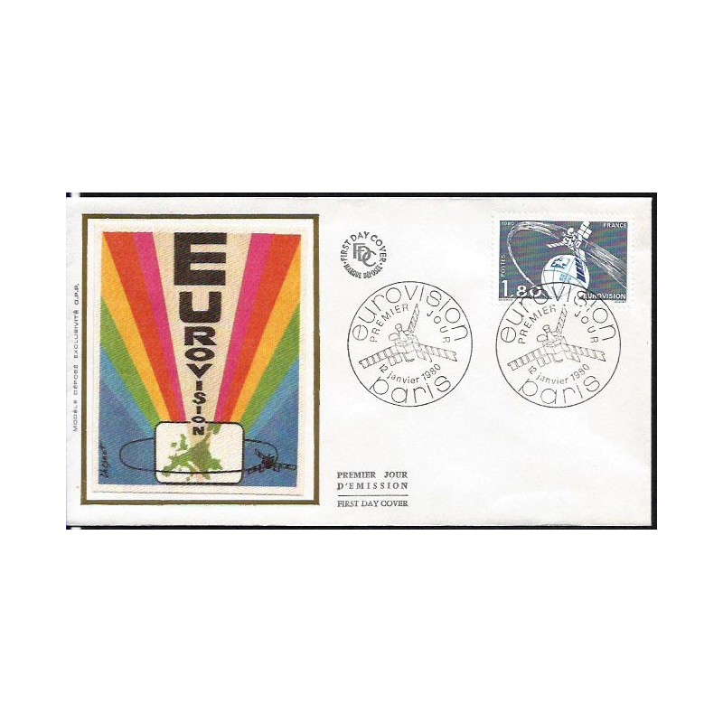 Francja 1980, Eurowizja, piosenka, muzyka. FDC