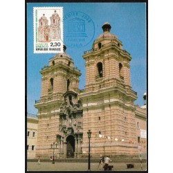 Francja 1990, UNESCO, Peru. Karta maksimum