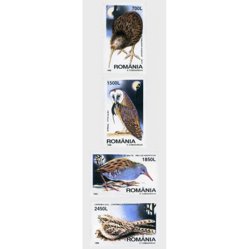Rumunia 1998, Ptaki nocne, sowa **