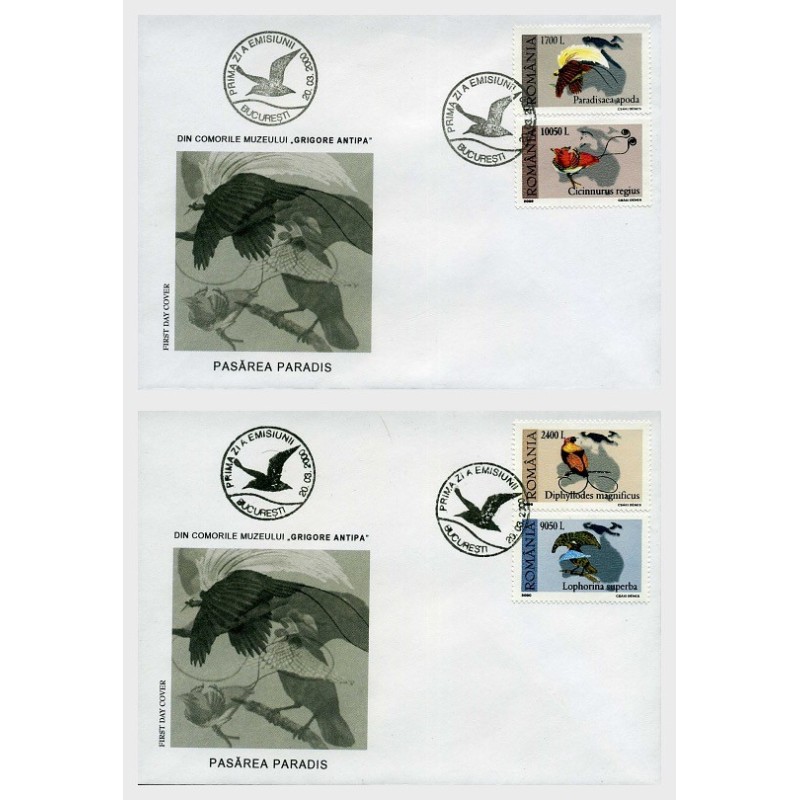 Rumunia 2000, Ptaki. FDC