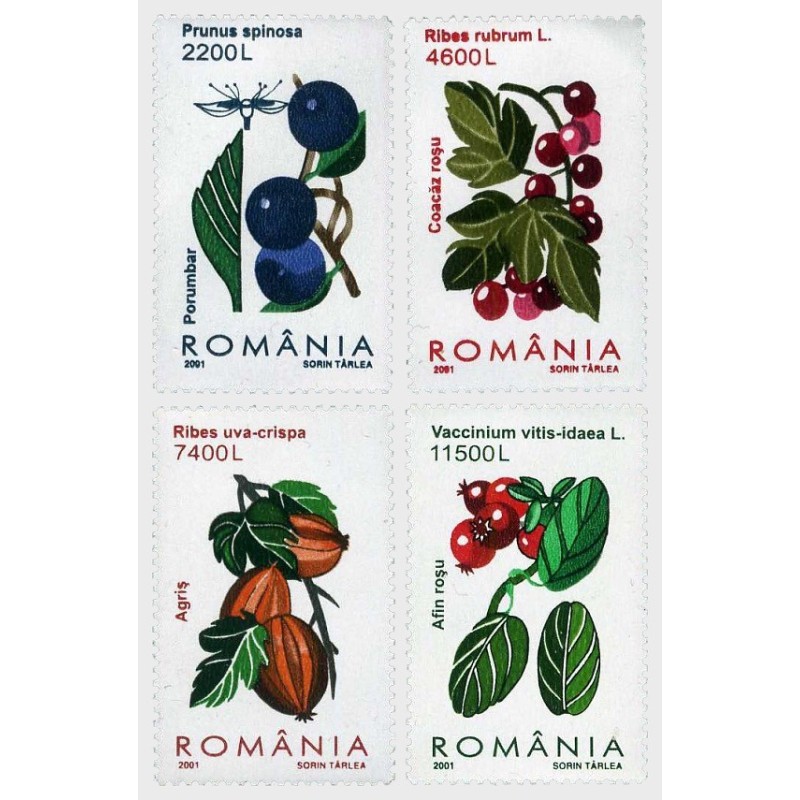 Rumunia 2001, Flora, owoce **