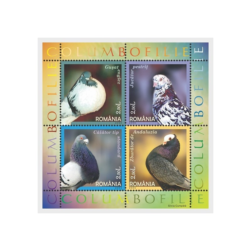Rumunia 2005, Ptaki: gołębie **