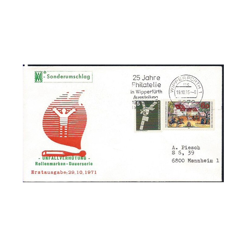 Niemcy 1985, Zapałki, pożar. Wystawa Filatelistyczna. Wipperfurth