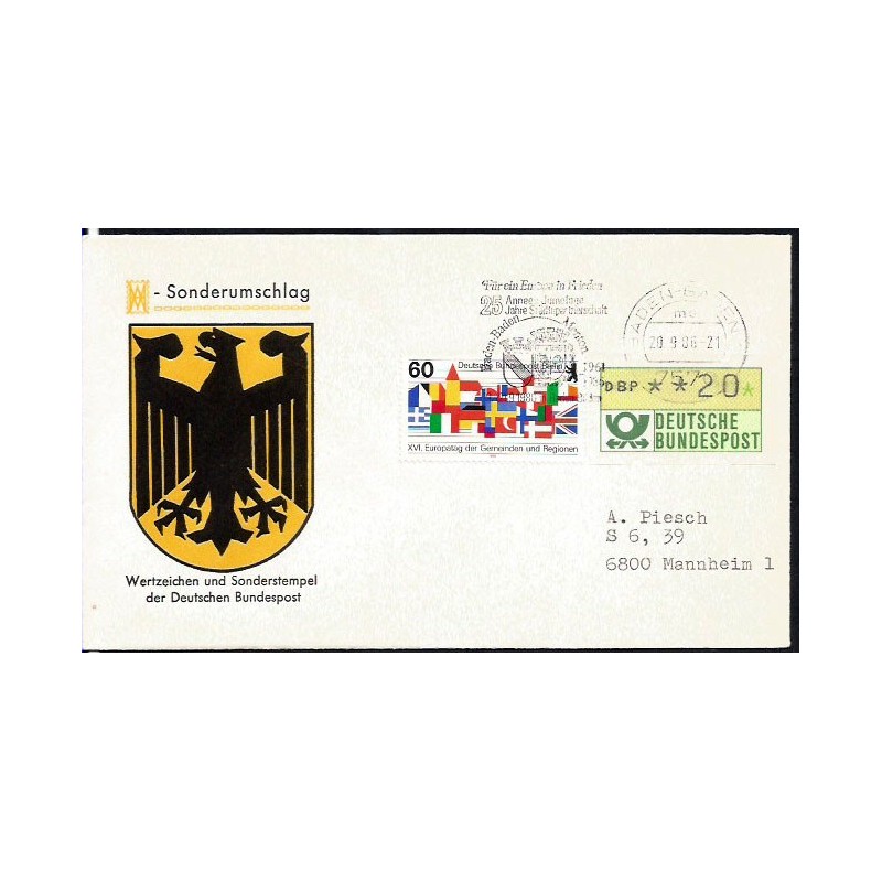 Niemcy 1986, Partnerstwo miast, herby. Baden-Baden
