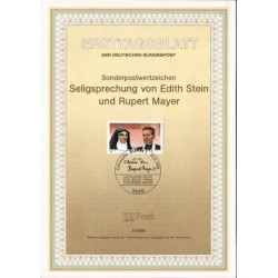 Niemcy 1988, Papież Jan Paweł II, Św. E. Stein, Wrocław, Auschwitz. Karnet ETB