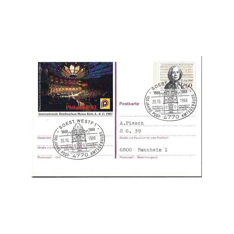 Niemcy 1988, Poczta, historia. Soest