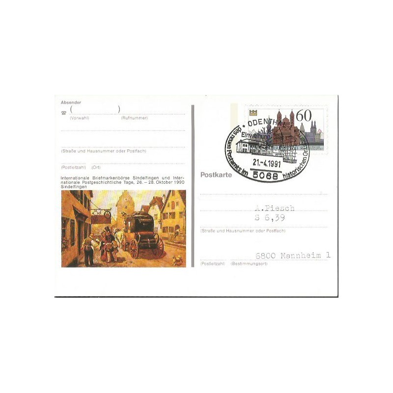 Niemcy 1991, Poczta, historia. Odenthal