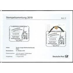 Niemcy 2019, Fauna: nietoperz. Blatt 47/2019