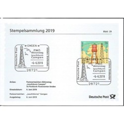 Niemcy 2019, Latarnia morska. FDC Blatt 29/2019