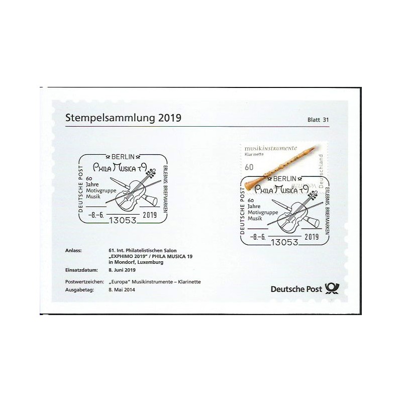 Niemcy 2019, Muzyka, skrzypce. Blatt 31/2019