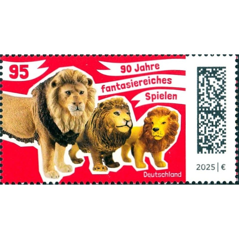 Niemcy 2025, Zabawki Schleich, lew, lwy **