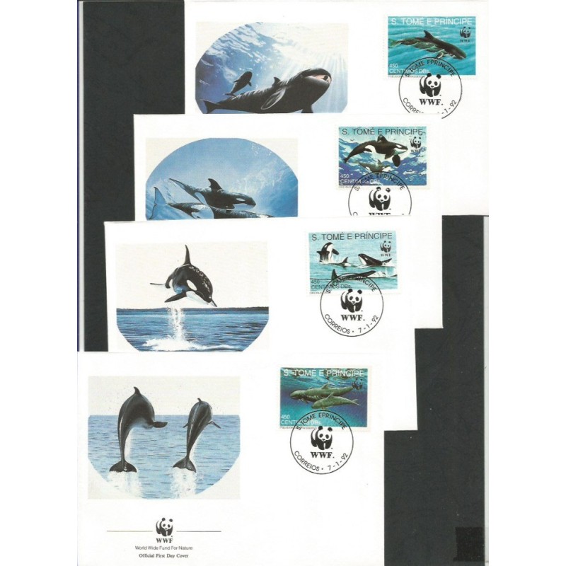 Wyspy Św. Tomasza i Ks. 1992, WWF: orka. FDC