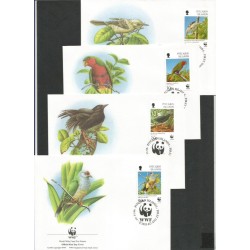 Wyspy Pitcairn 1996, WWF: ptaki. FDC