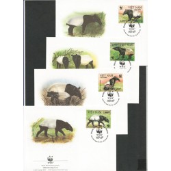 Wietnam 1995, WWF Tapir. FDC